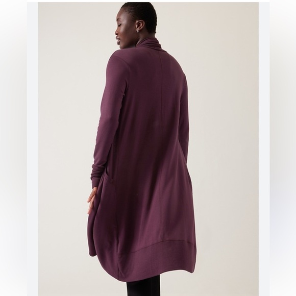 Pranayama Athleta Long Wrap Sweatshirt Cardigan | Medium | NWOT - Picture 4 of 10